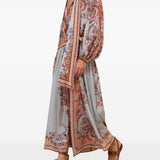 Blusa con stampa paisley aster multicolore 