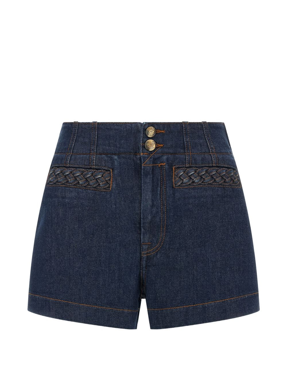 Shorts con bordi intrecciati awaken  in  blu Zimmermann - donna 