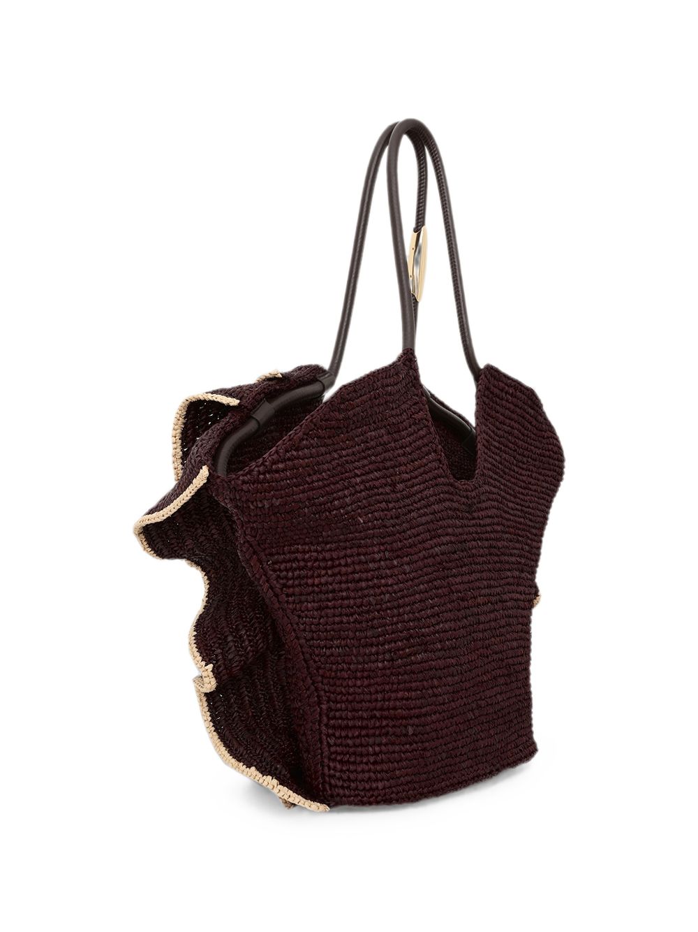Borsa da spiaggia Goldentime media in marrone 