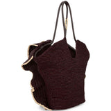 Borsa da spiaggia Goldentime media in marrone 