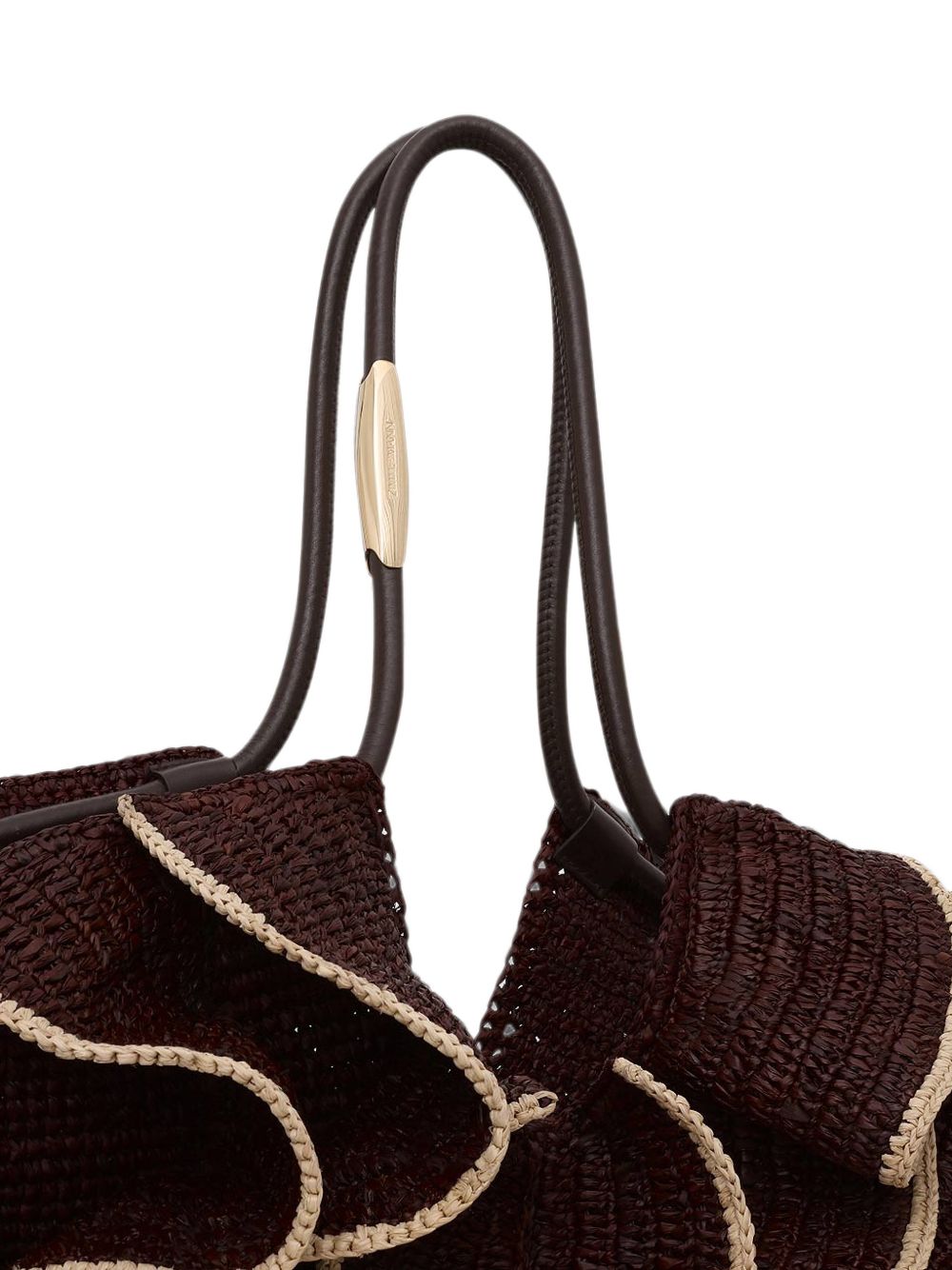 Borsa da spiaggia Goldentime media in marrone 