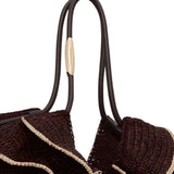 Borsa da spiaggia Goldentime media in marrone 