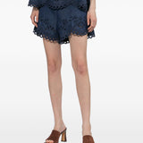 Shorts mahon con ricamo in blu Zimmermann - donna 