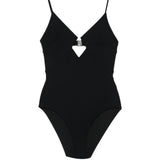 Costume da bagno Roselight con cut-out in nero 