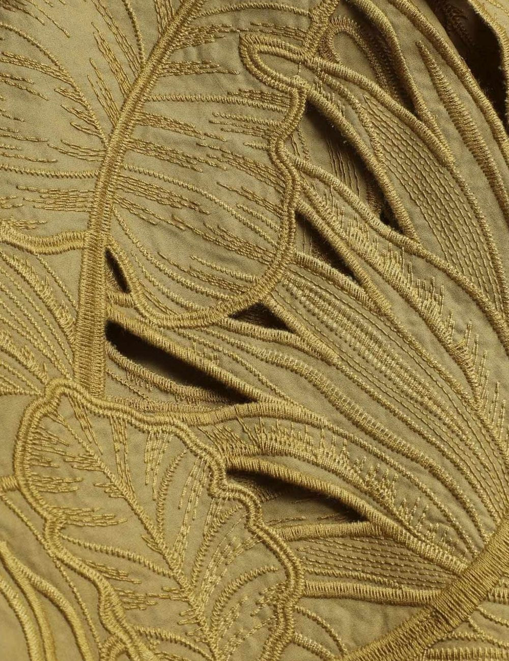 Camicia ricamata mahon in verde 