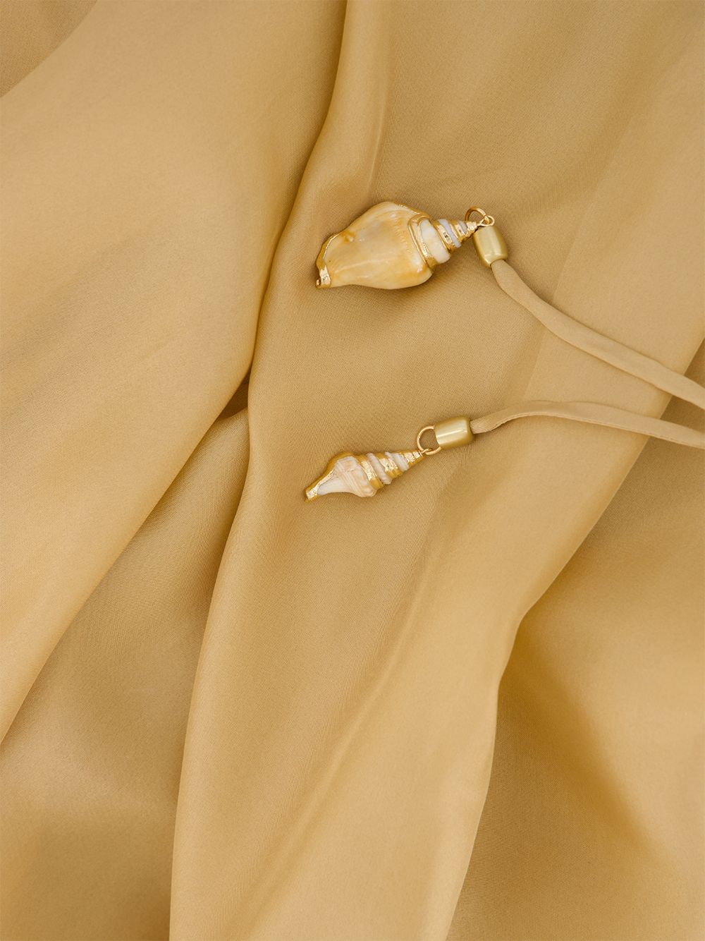 Abito lungo con cut-out Mahon in beige 