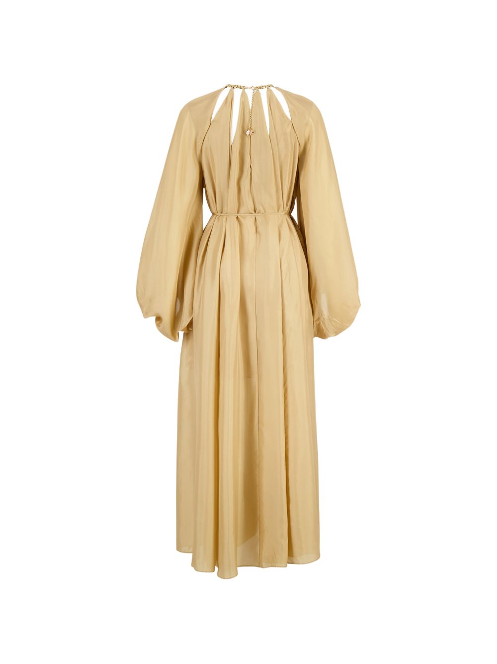 Abito lungo con cut-out Mahon in beige 