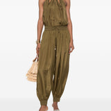 Pantaloni ampi Mahon in verde khaki 