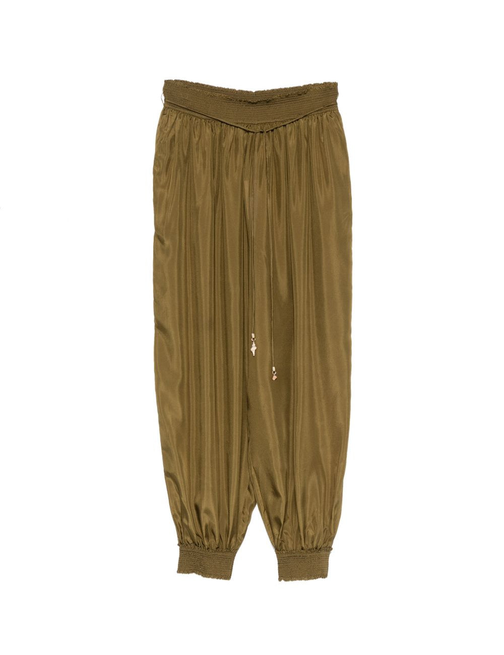 Pantaloni ampi Mahon in verde khaki 