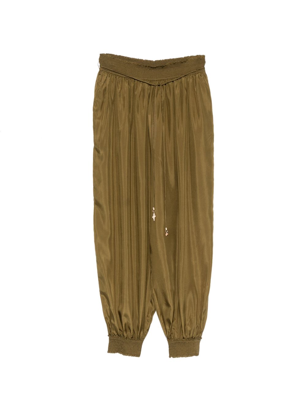 Pantaloni ampi Mahon in verde khaki 