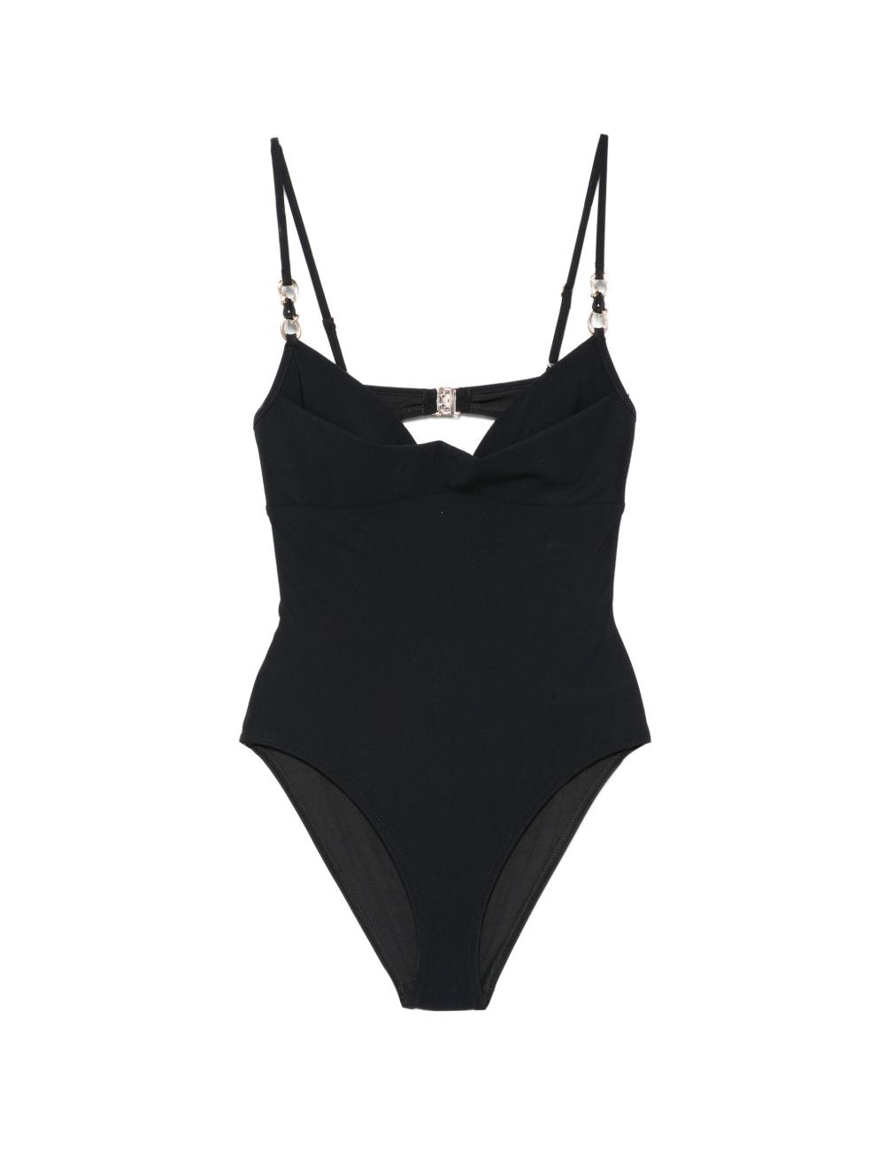 Costume da bagno Mahon con scollo a cuore in nero 