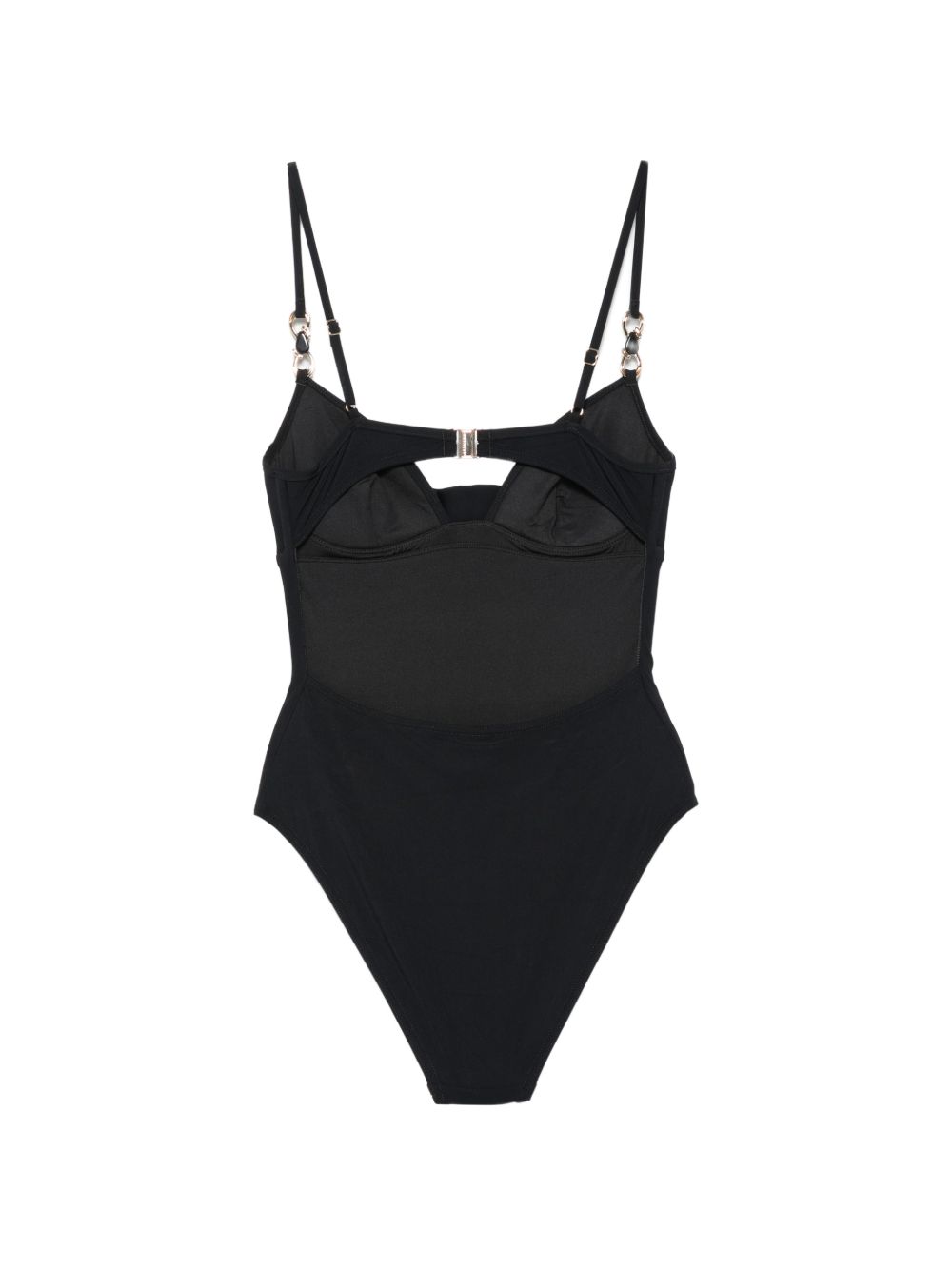Costume da bagno Mahon con scollo a cuore in nero 