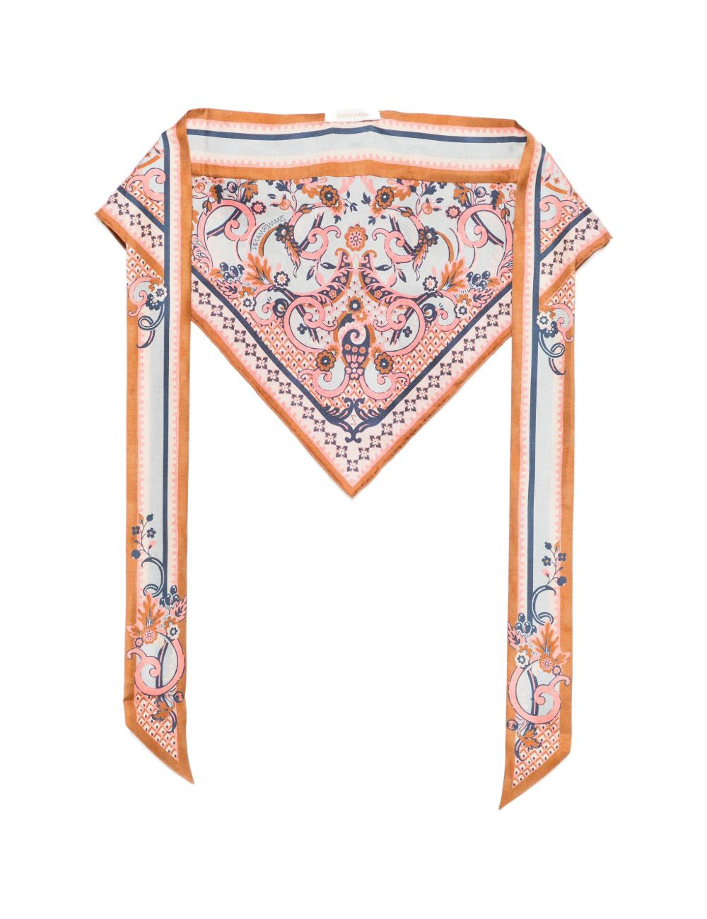 Foulard di seta con stampa floreale multicolore Zimmermann - donna 