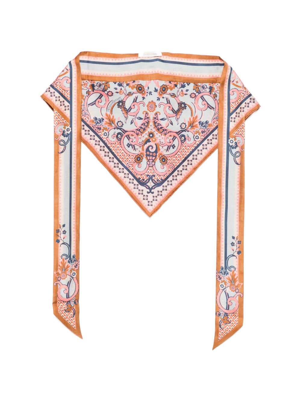 Foulard di seta con stampa floreale multicolore Zimmermann - donna 