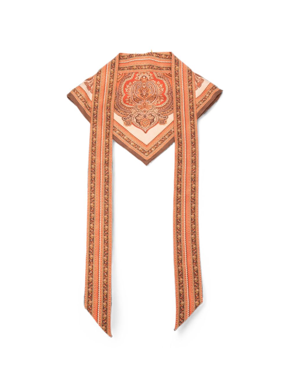 Bandana in seta stampata multicolore 