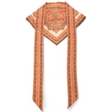 Bandana in seta stampata multicolore 