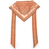 Bandana in seta stampata multicolore 