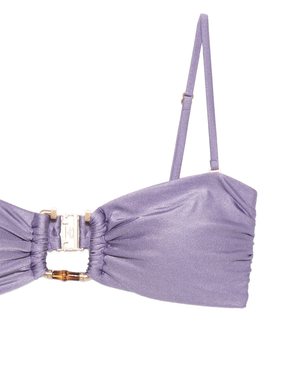 Bikini con bordi in bambù Indra in lilla 