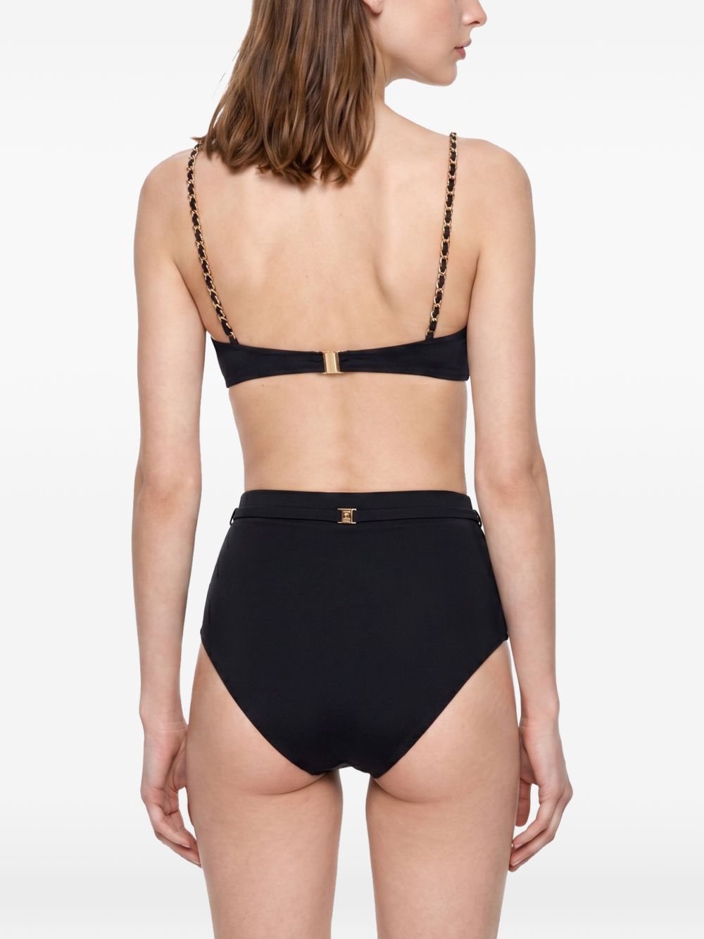 Bikini bandeau Roselight in nero 