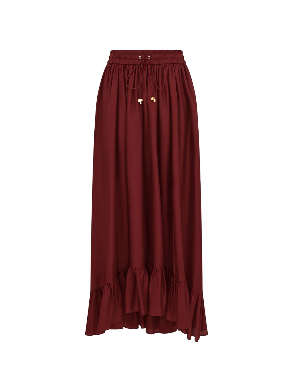 Gonna lunga con volant Aster in bordeaux Zimmermann - donna 