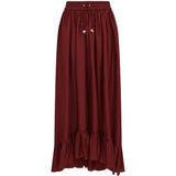 Gonna lunga con volant Aster in bordeaux Zimmermann - donna 