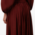 Gonna lunga con volant Aster in bordeaux Zimmermann - donna 