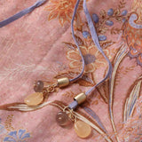 Abito lungo Indra con stampa floreale in rosa 