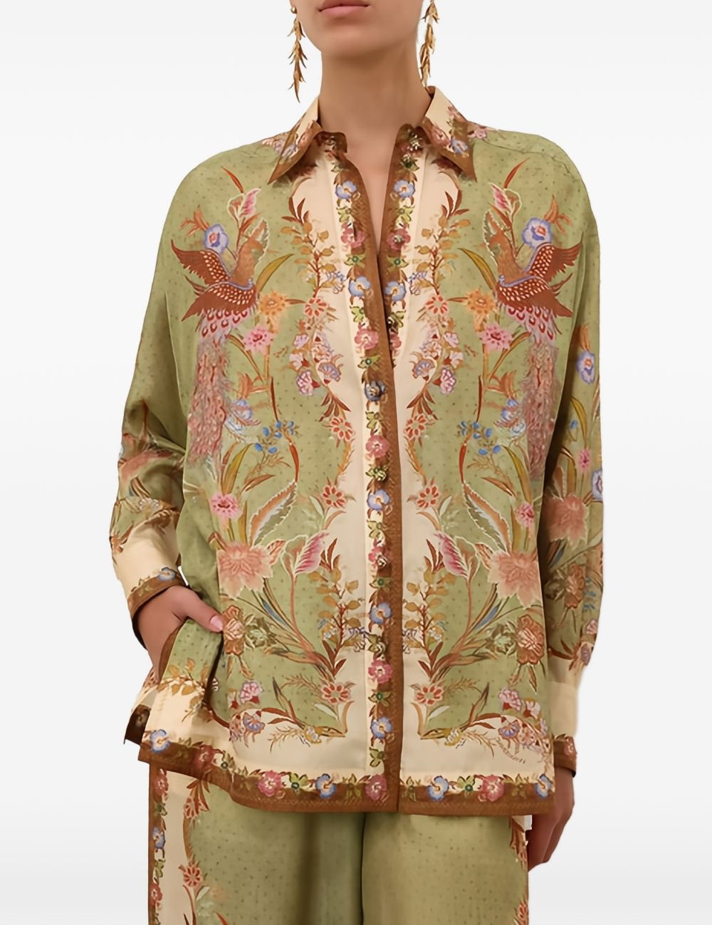 Camicia Indra con stampa floreale multicolore 