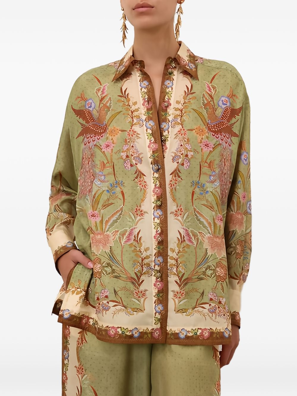 Camicia Indra con stampa floreale multicolore 