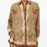 Camicia Indra con stampa floreale multicolore 