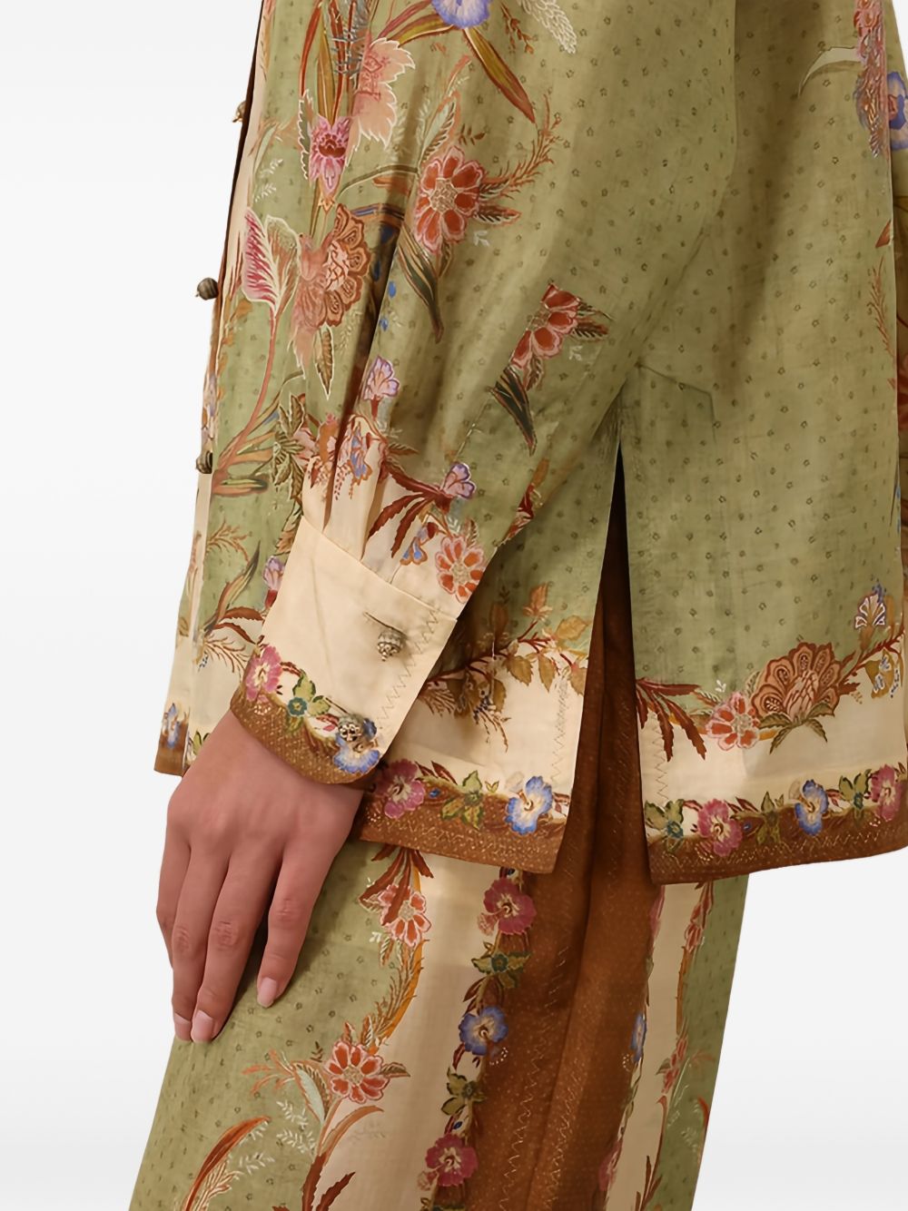 Camicia Indra con stampa floreale multicolore 