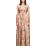 Abito maxi Roselight con stampa floreale 