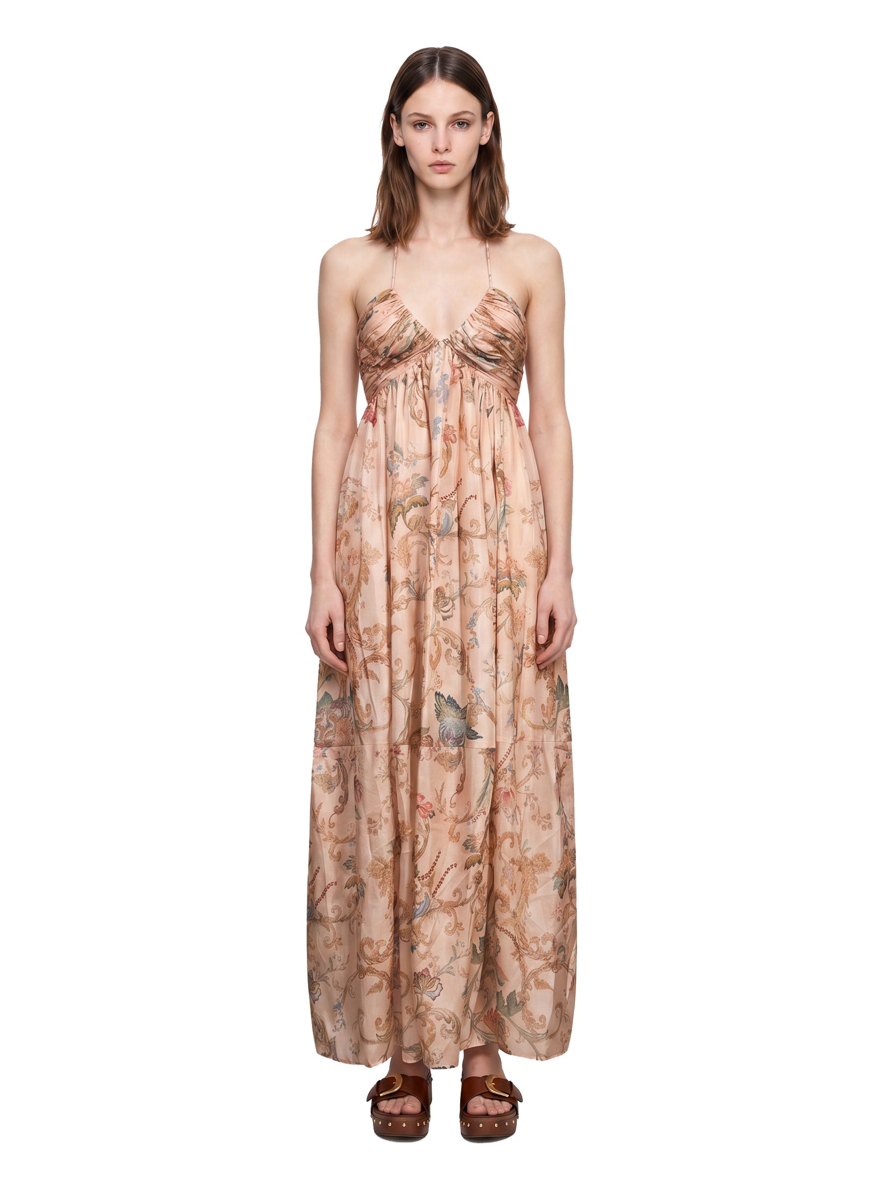Abito maxi Roselight con stampa floreale 