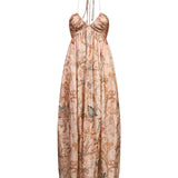 Abito maxi Roselight con stampa floreale 