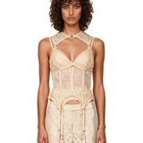 Body lingerie Valiant in pizzo avorio 