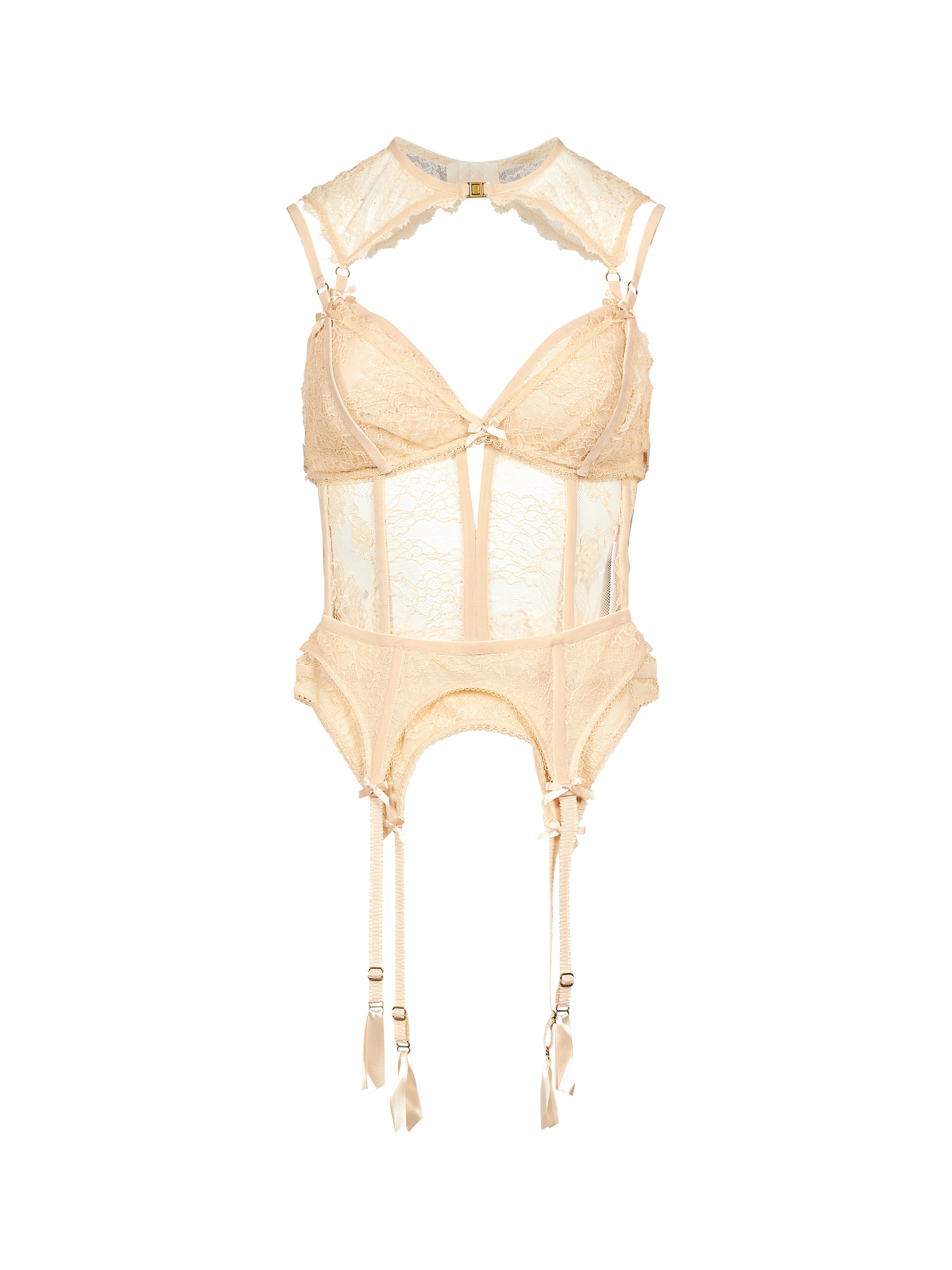 Body lingerie Valiant in pizzo avorio 