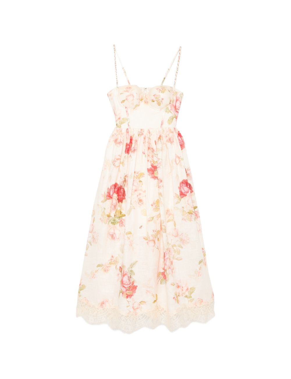 Abito midi con stampa floreale Roselight Picnic multicolor 