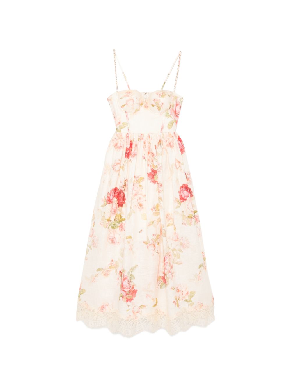 Abito midi con stampa floreale Roselight Picnic multicolor 