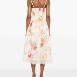 Abito midi con stampa floreale Roselight Picnic multicolor 