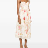 Abito midi con stampa floreale Roselight Picnic multicolor 