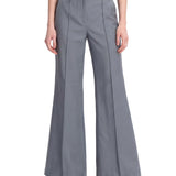 Pantaloni a zampa strutturati Valiant in grigio 