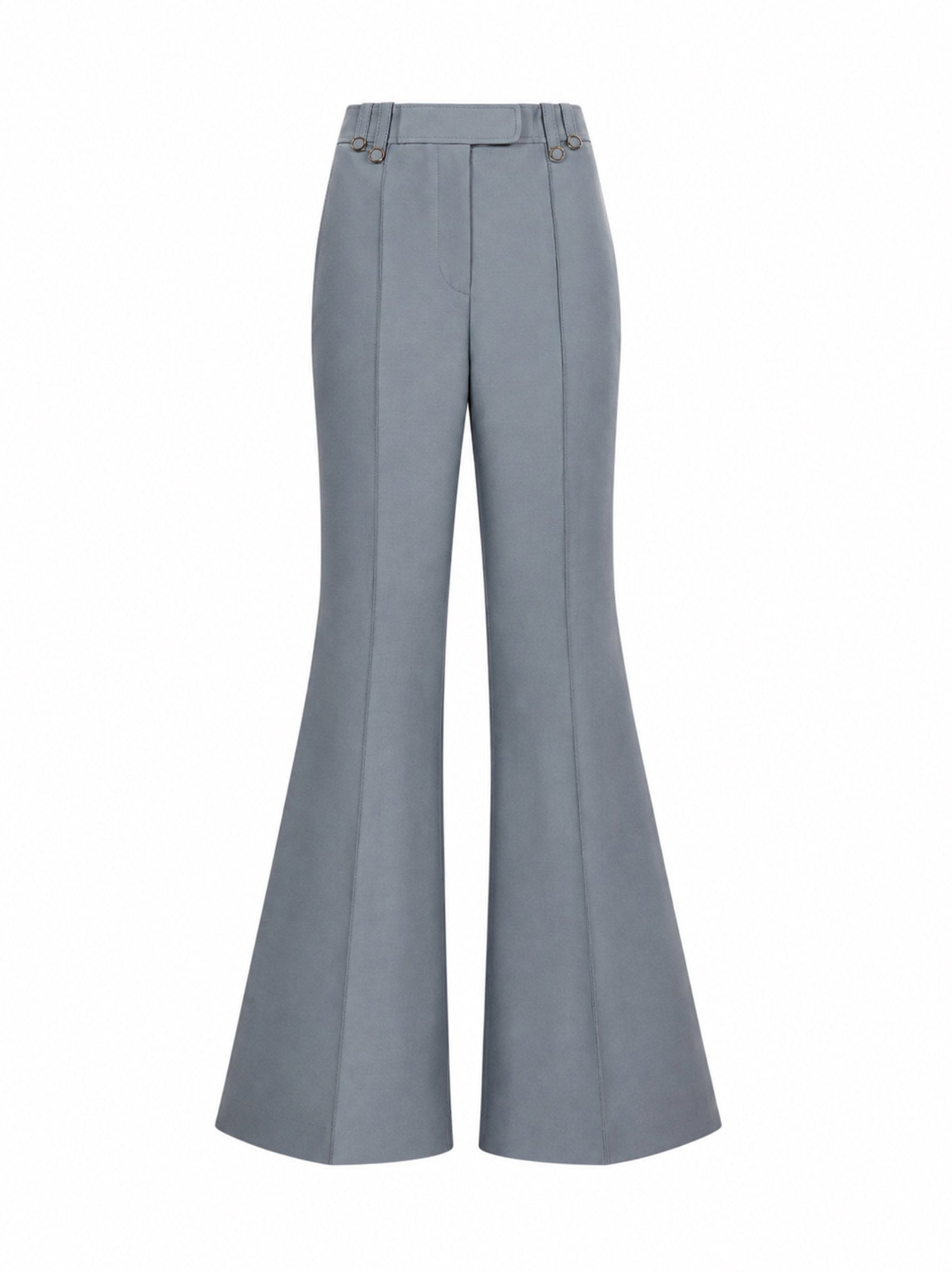 Pantaloni a zampa strutturati Valiant in grigio 