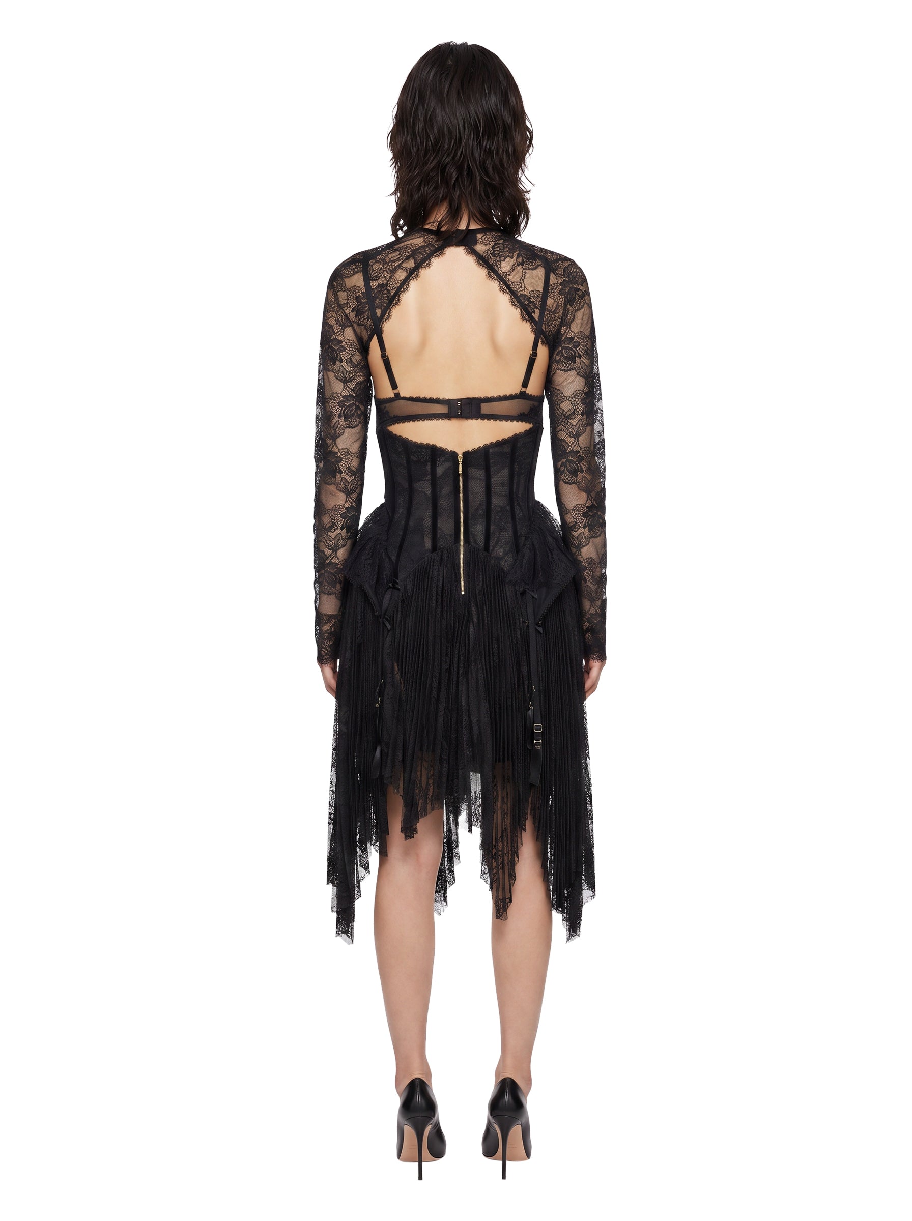 Abito mini in piazzo Valiant Lingerie in nero 