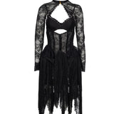 Abito mini in piazzo Valiant Lingerie in nero 