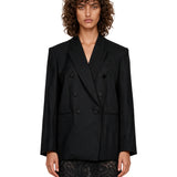 Blazer doppiopetto Valiant in nero 