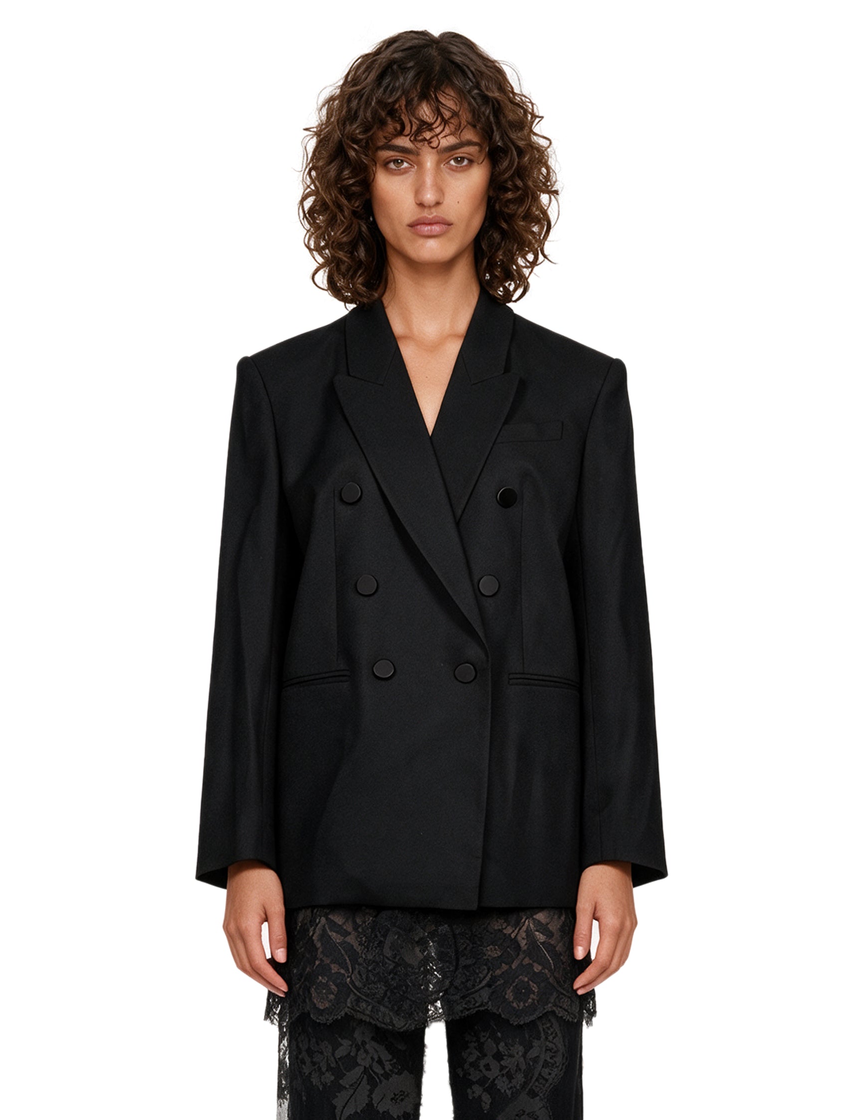 Blazer doppiopetto Valiant in nero 