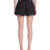 Shorts con bottoni valiant in nero 