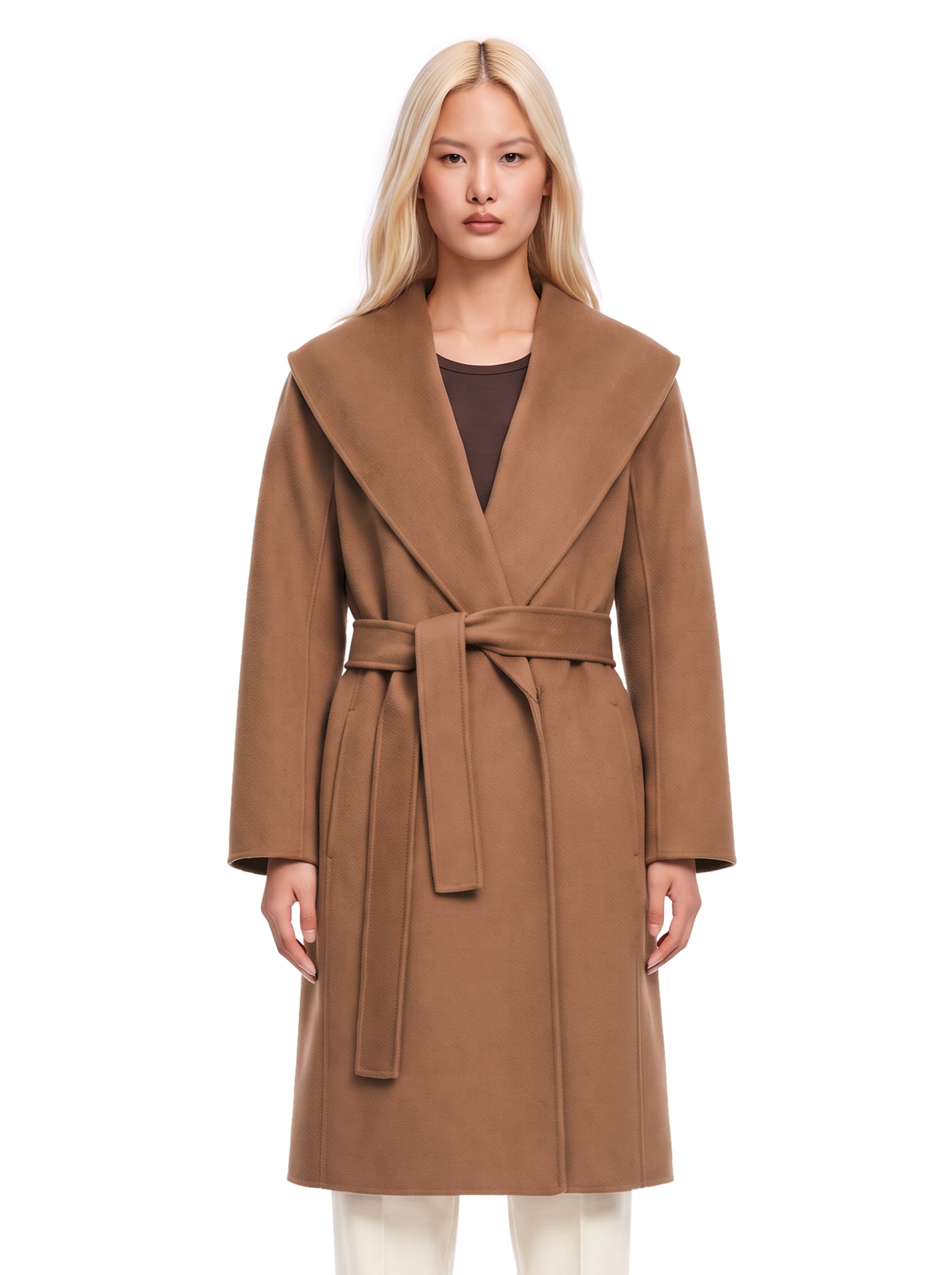 Cappotto corto Messi in beige 
