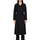 Cappotto a vestaglia Poldo in nero 