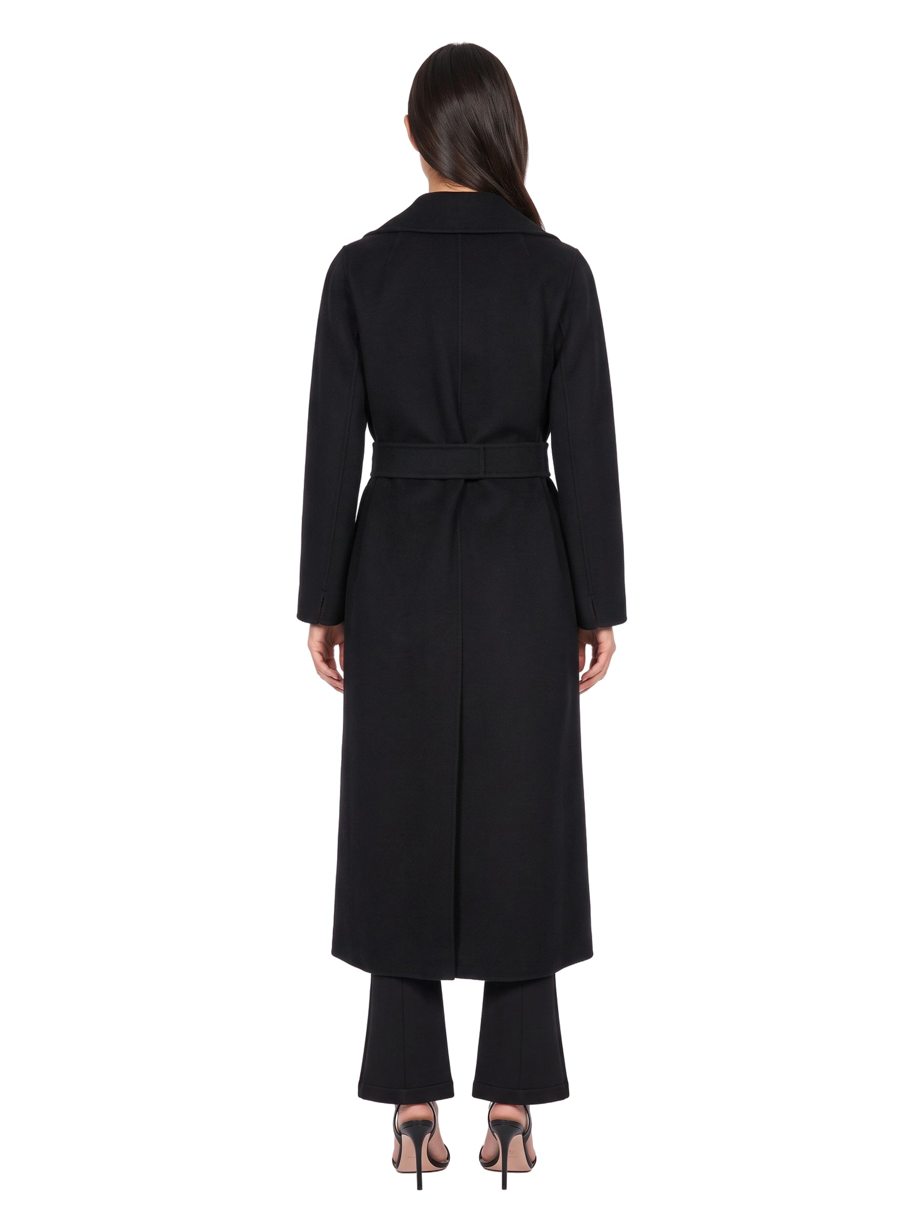 Cappotto a vestaglia Poldo in nero 